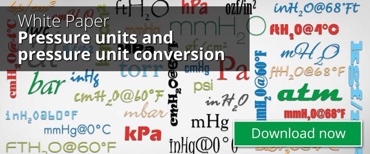 Pressure units and pressure unit conversion