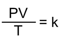 Combined gas formula