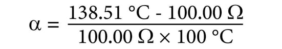 Coeficiente de temperatura - Alpha formula v2