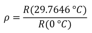Coeficiente de temperatura - formula roo