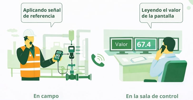Loop calibration in a process plant